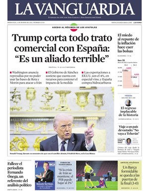 Cubierta La Vanguardia