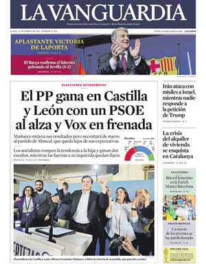 Cubierta La Vanguardia