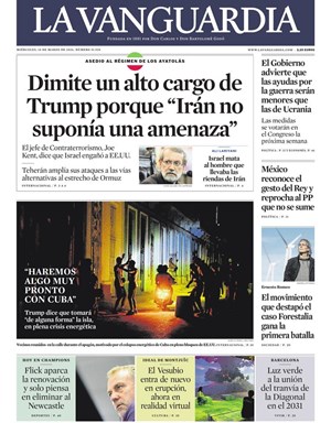 Cubierta La Vanguardia