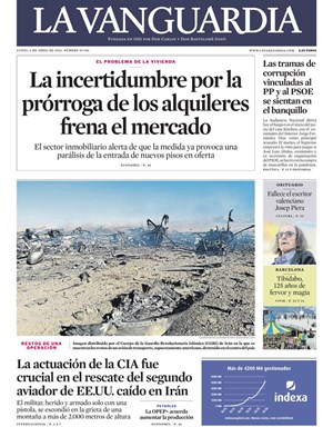 Cubierta La Vanguardia
