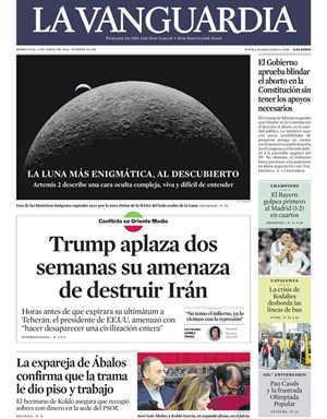 Cubierta La Vanguardia