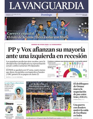 Cubierta La Vanguardia