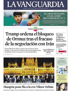 Cubierta La Vanguardia