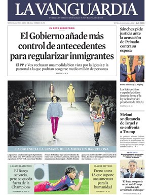Cubierta La Vanguardia
