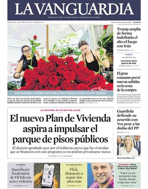 Cubierta La Vanguardia