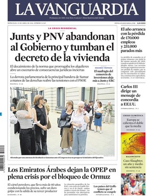 Cubierta La Vanguardia