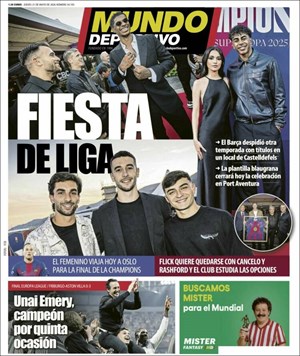 Cubierta Mundo Deportivo