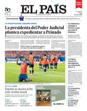 Cubierta El País