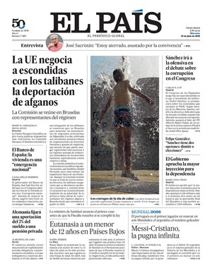 Cubierta El País