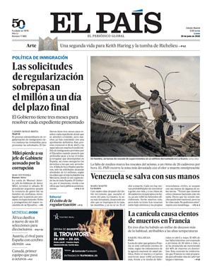 Cubierta El País