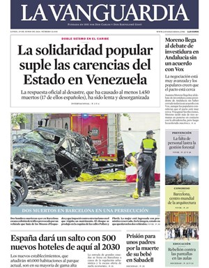 Cubierta La Vanguardia