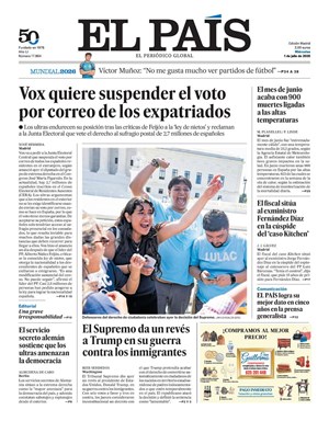 Cubierta El País