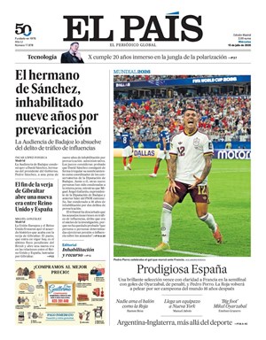 Cubierta El País