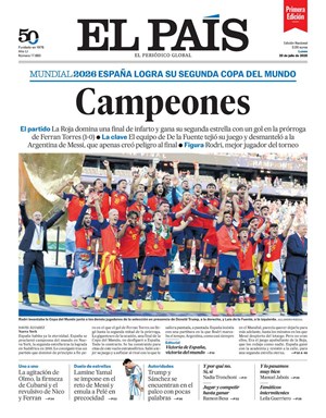 Cubierta El País
