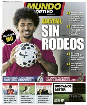 Cubierta Mundo Deportivo