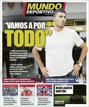 Cubierta Mundo Deportivo