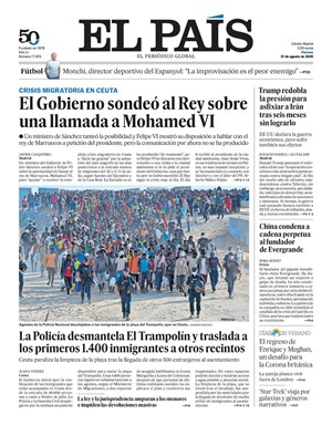 Cubierta El País
