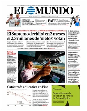Cubierta El Mundo