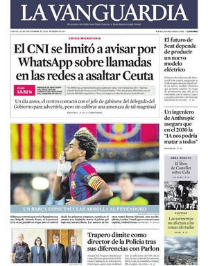 Cubierta La Vanguardia