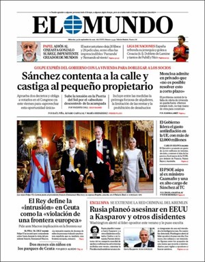 Cubierta El Mundo