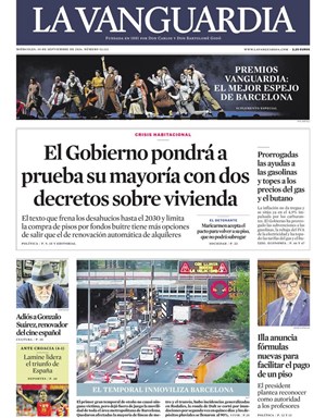 Cubierta La Vanguardia