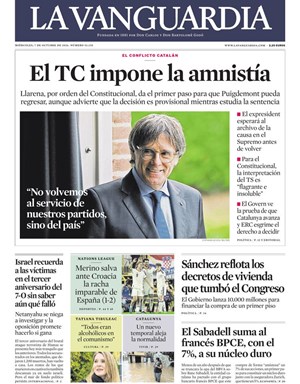 Cubierta La Vanguardia