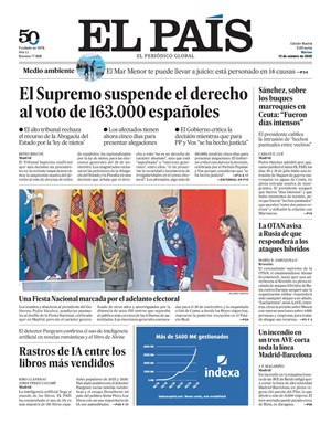 Cubierta El País
