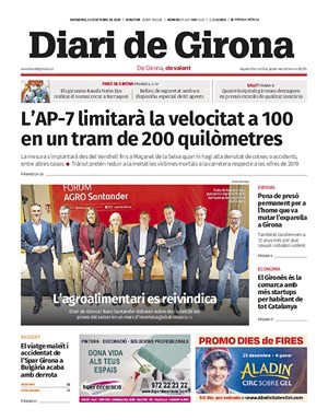 Cubierta Diari de Girona