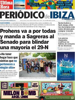 Cubierta Periódico de Ibiza