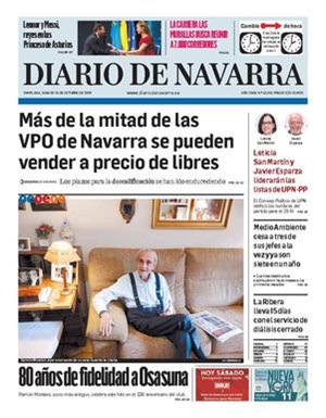 Cubierta Diario de Navarra