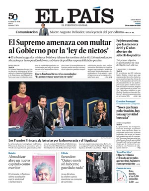 Cubierta El País
