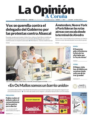 Cubierta La Opinión A Coruña