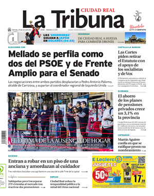 Cubierta La Tribuna de Ciudad Real