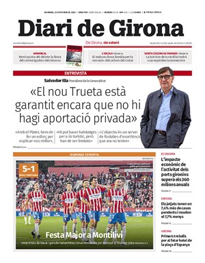 Cubierta Diari de Girona