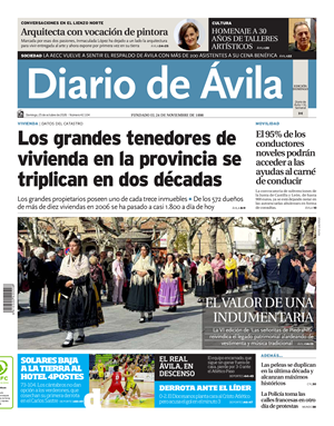 Cubierta Diario de Ávila