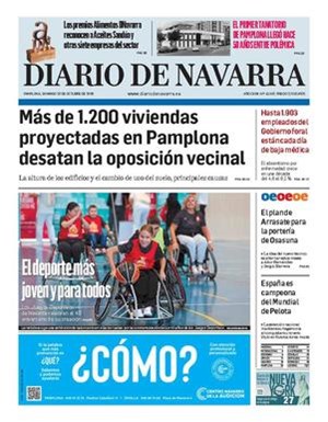Cubierta Diario de Navarra