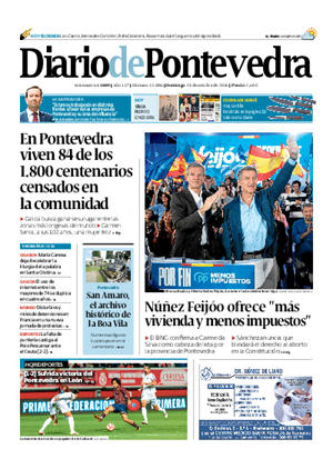 Cubierta Diario de Pontevedra