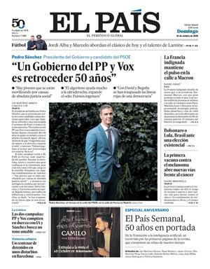 Cubierta El País