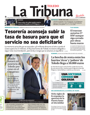 Cubierta La Tribuna de Toledo