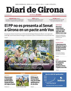 Cubierta Diari de Girona