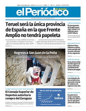 Cubierta El Periódico de Aragón