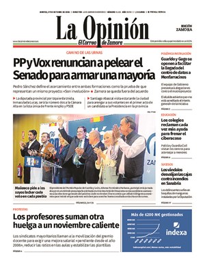 Cubierta La Opinión de Zamora