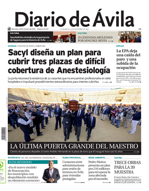 Cubierta Diario de Ávila