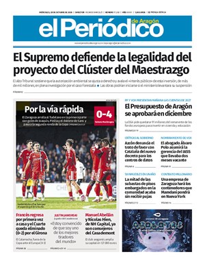 Cubierta El Periódico de Aragón