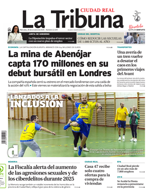 Cubierta La Tribuna de Ciudad Real
