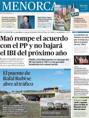Cubierta Menorca - Es Diari