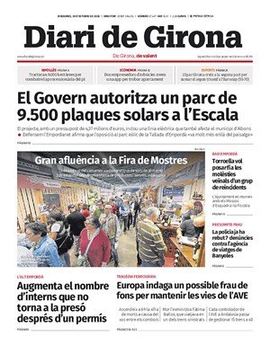 Cubierta Diari de Girona