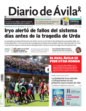 Cubierta Diario de Ávila