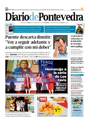 Cubierta Diario de Pontevedra